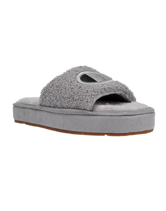 Pantuflas Champion Mujer - Plush Cozy ( Gris ) 9627345-XB